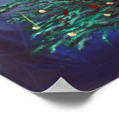 Weihnachtskreuz (Weihnachtsbaum) Poster (Ecke)