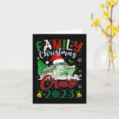 Weihnachtskreuzfahrt 2023 Merry Cruisemas Boat Karte (Gelbe Blume)