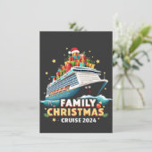 Weihnachtskreuzfahrt 2024 - Matching Outfit Einladung (Stehend Vorderseite)