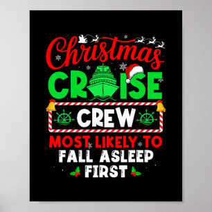 Weihnachtskreuzfahrt-Besatzung, die am wahrscheinl Poster