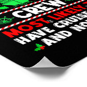 Weihnachtskreuzfahrt-Besatzung hat wahrscheinlich Poster (Ecke)