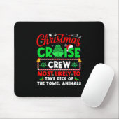 Weihnachtskreuzfahrt-Besatzung macht am wahrschein Mousepad (Mit Mouse)