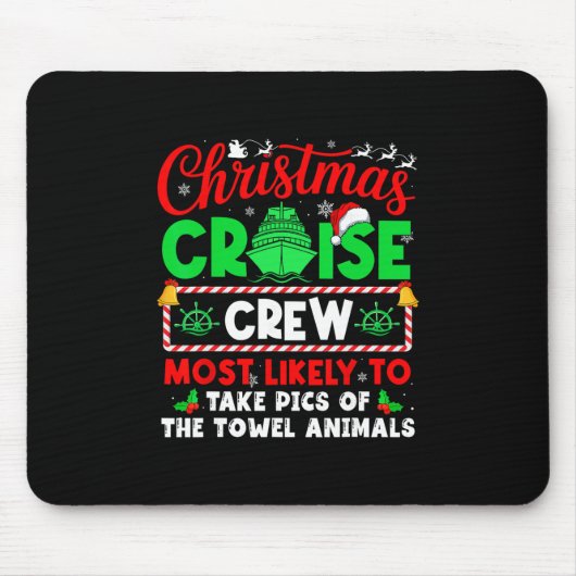 Weihnachtskreuzfahrt-Besatzung macht am wahrschein Mousepad (Vorne)