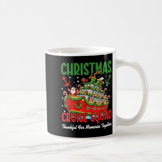 Weihnachtskreuzfahrt Cruisemas Squad 2025 Dankbar Kaffeetasse (Rechts)