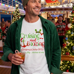 Weihnachtskreuzfahrt und Besäufnis Lustig T-Shirt