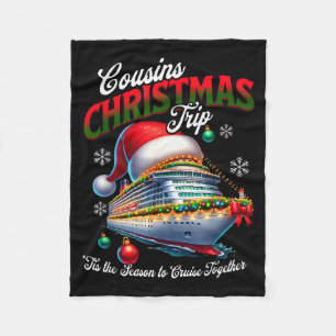 Weihnachtskreuzfahrtschiff passende Cousins Reise  Fleecedecke
