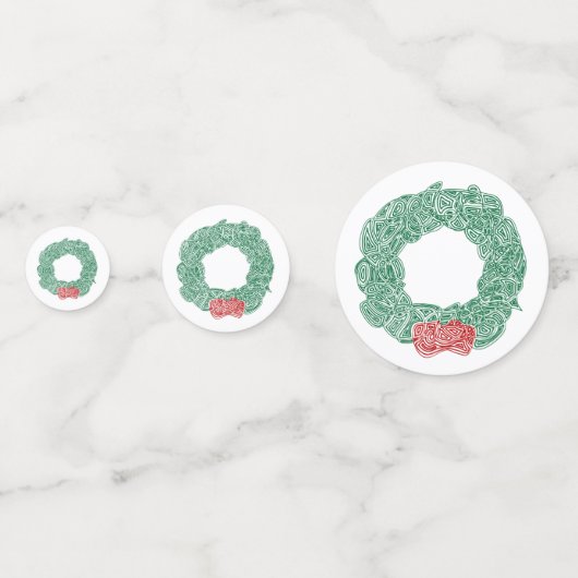 Weihnachtskribbles Konfetti (Vorderseiten)