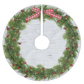 Weihnachtskrieg auf Birch Polyester Weihnachtsbaumdecke (Vorderseite)