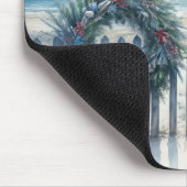 Weihnachtskrieg auf einem Beachzaun Mousepad (Ecke)