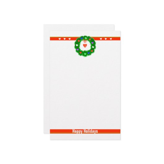 Weihnachtskrieg Briefpapier (Vorderseite/Rückseite Beispiel)