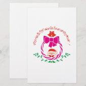 Weihnachtskrieg Briefpapier (Vorne/Hinten)