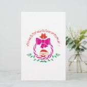 Weihnachtskrieg Briefpapier (Stehend Vorderseite)