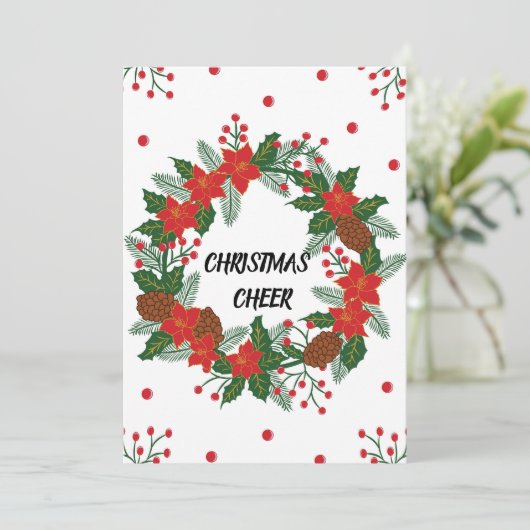 Weihnachtskrieg Feiertagskarte (Stehend Vorderseite)