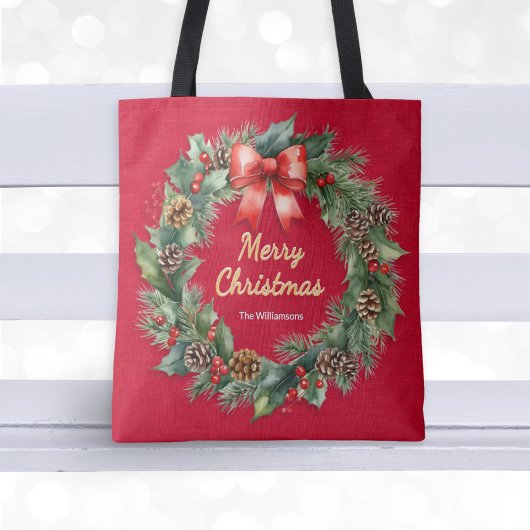Weihnachtskrieg Festlicher Roter Individuelle Name Tasche