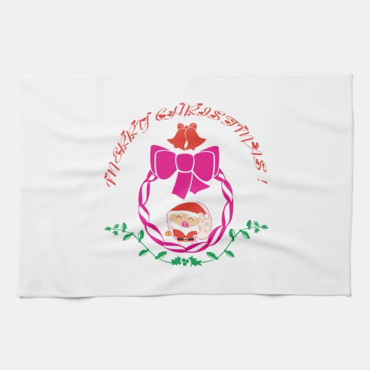 Weihnachtskrieg Geschirrtuch (Horizontal)