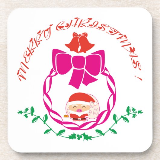 Weihnachtskrieg Getränkeuntersetzer (Vorderseite)