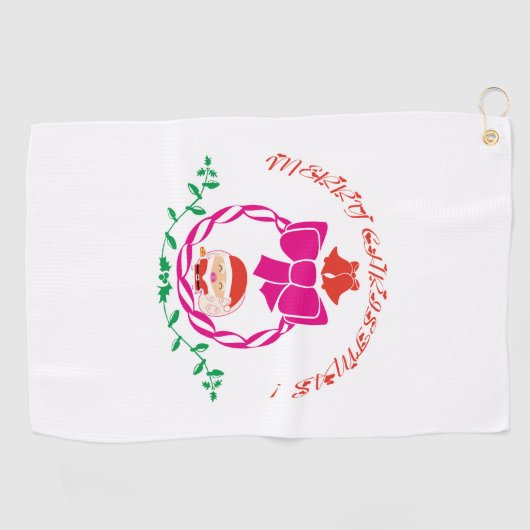 Weihnachtskrieg Golfhandtuch (Horizontal)