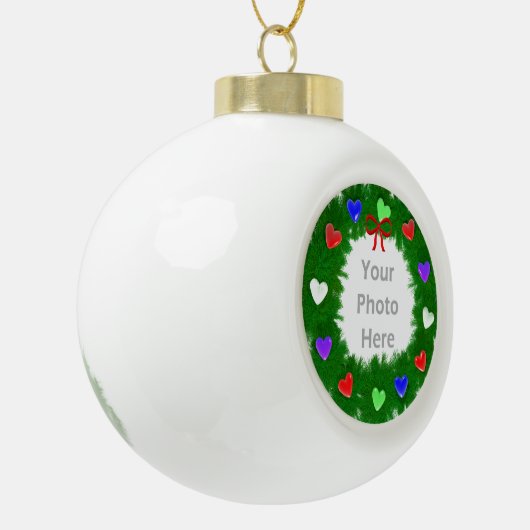 Weihnachtskrieg Keramik Kugel-Ornament (Links)