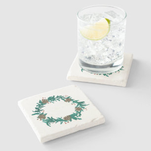 Weihnachtskrieg mit Berries Steinuntersetzer