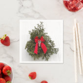 Weihnachtskrieg mit Red Bow Serviette (Beispiel)