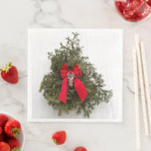 Weihnachtskrieg mit Red Bow Serviette (Beispiel)