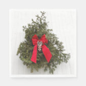 Weihnachtskrieg mit Red Bow Serviette (Vorderseite)