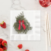 Weihnachtskrieg mit Red Bow Serviette (Beispiel)