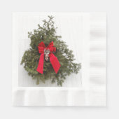 Weihnachtskrieg mit Red Bow Serviette (Vorderseite)
