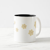 Weihnachtskrieg mit schönem katzenwinterurlaub zweifarbige tasse (VorderseiteRechts)