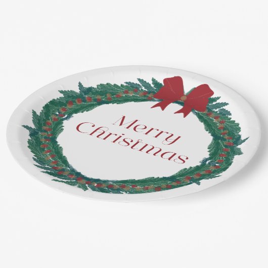 Weihnachtskrieg Pappteller (Schrägansicht)