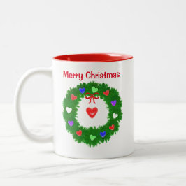 Weihnachtskrieg Zweifarbige Tasse