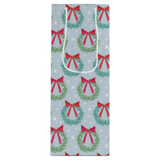 Weihnachtskriege mit Bows Retro Inspiriert Geschenktüte Für Weinflaschen