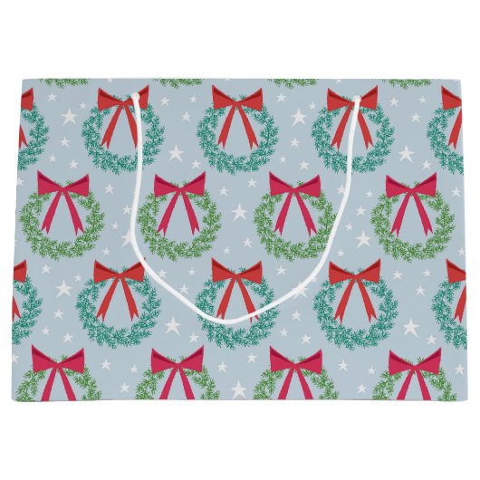 Weihnachtskriege mit Bows Retro Inspiriert Große Geschenktüte (Vorderseite)