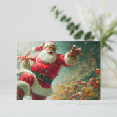 Weihnachtskriegszone Flache Grußkarte Karte (Stehend Vorderseite)