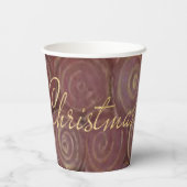 Weihnachtskrimson Pappbecher (Rückseite)