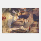 Weihnachtskrippe, 3 Hirten und Jesus Geschenkpapier Set (Vorderseite 3)