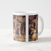 Weihnachtskrippe, 3 Hirten und Jesus Jumbo-Tasse (Vorderseite Rechts)