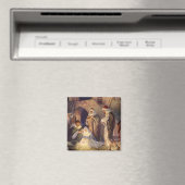 Weihnachtskrippe, 3 Hirten und Jesus Magnet (In Situ (Geschirrspüler))
