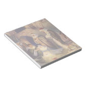 Weihnachtskrippe, 3 Hirten und Jesus Notizblock (angewinkelt)