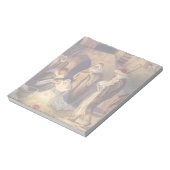 Weihnachtskrippe, 3 Hirten und Jesus Notizblock (Rotiert)