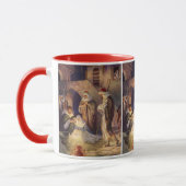 Weihnachtskrippe, 3 Hirten und Jesus Tasse (Links)