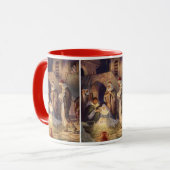 Weihnachtskrippe, 3 Hirten und Jesus Tasse (Vorderseite Links)