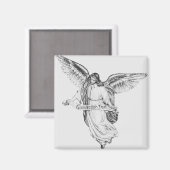 Weihnachtskrippe Angel Magnet (Vorderseite/Rückseite)