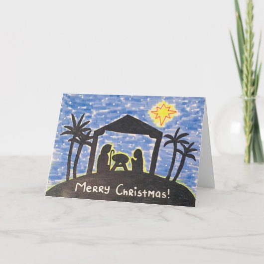 Weihnachtskrippe Ankündigung (Vorderseite)