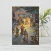 Weihnachtskrippe aus Weihnachten mit Besuch Magi (Stehend Vorderseite)