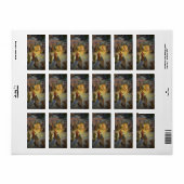 Weihnachtskrippe aus Weihnachten mit Besuch Magi Adressaufkleber (Vorne)