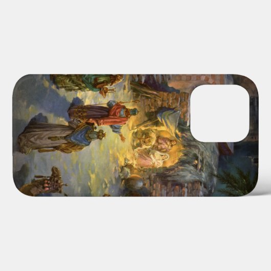 Weihnachtskrippe aus Weihnachten mit Besuch Magi Case-Mate iPhone Hülle (Rückseite (Horizontal))