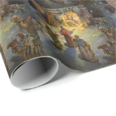 Weihnachtskrippe aus Weihnachten mit Besuch Magi Geschenkpapier (Rolleneckpunkt)