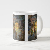 Weihnachtskrippe aus Weihnachten mit Besuch Magi Jumbo-Tasse (Vorderseite Rechts)