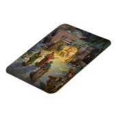 Weihnachtskrippe aus Weihnachten mit Besuch Magi Magnet (Linke Seite)